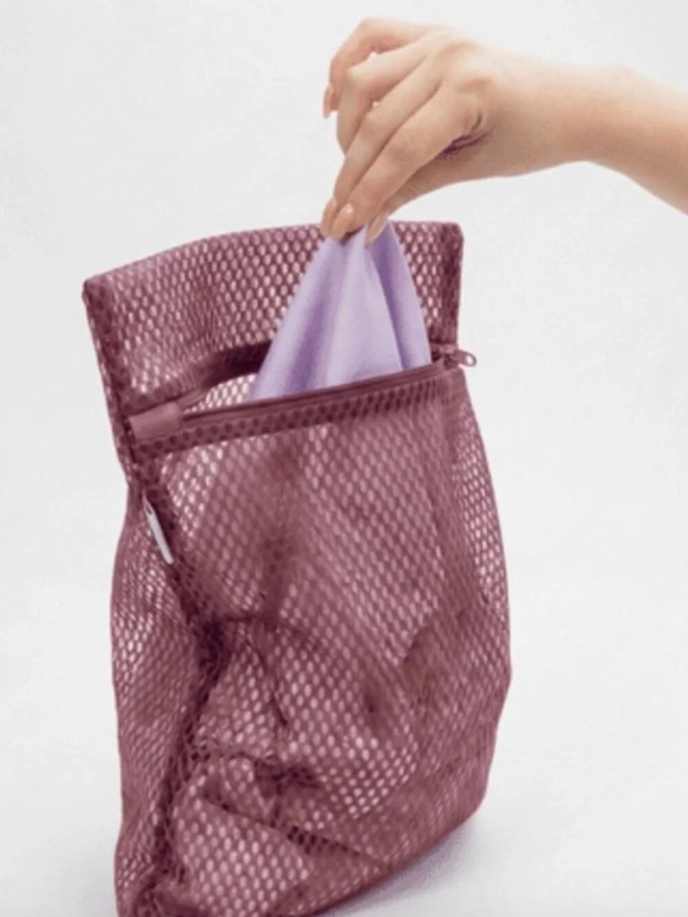 Blissy 3-Piece Mauve Garment & Accessory Storage Set/Wash Bags - NWT
